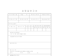 손망실보고서 손망실보고서